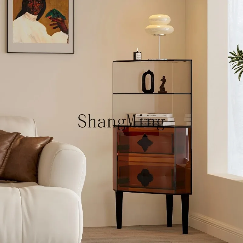 

CL triangle cabinet simple acrylic corner rack corner wine wall corner storage cabinet