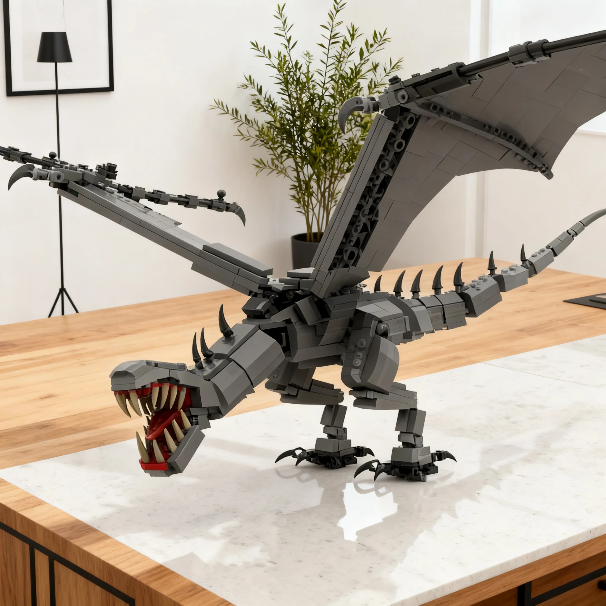 546-pz-moc-fantasy-traveler-ring-the-fell-beast-modello-di-costruzione-mattoncini-giocattoli-architettonici-regali-di-compleanno-idea-fai-da-te-da-assemblare-esposizione