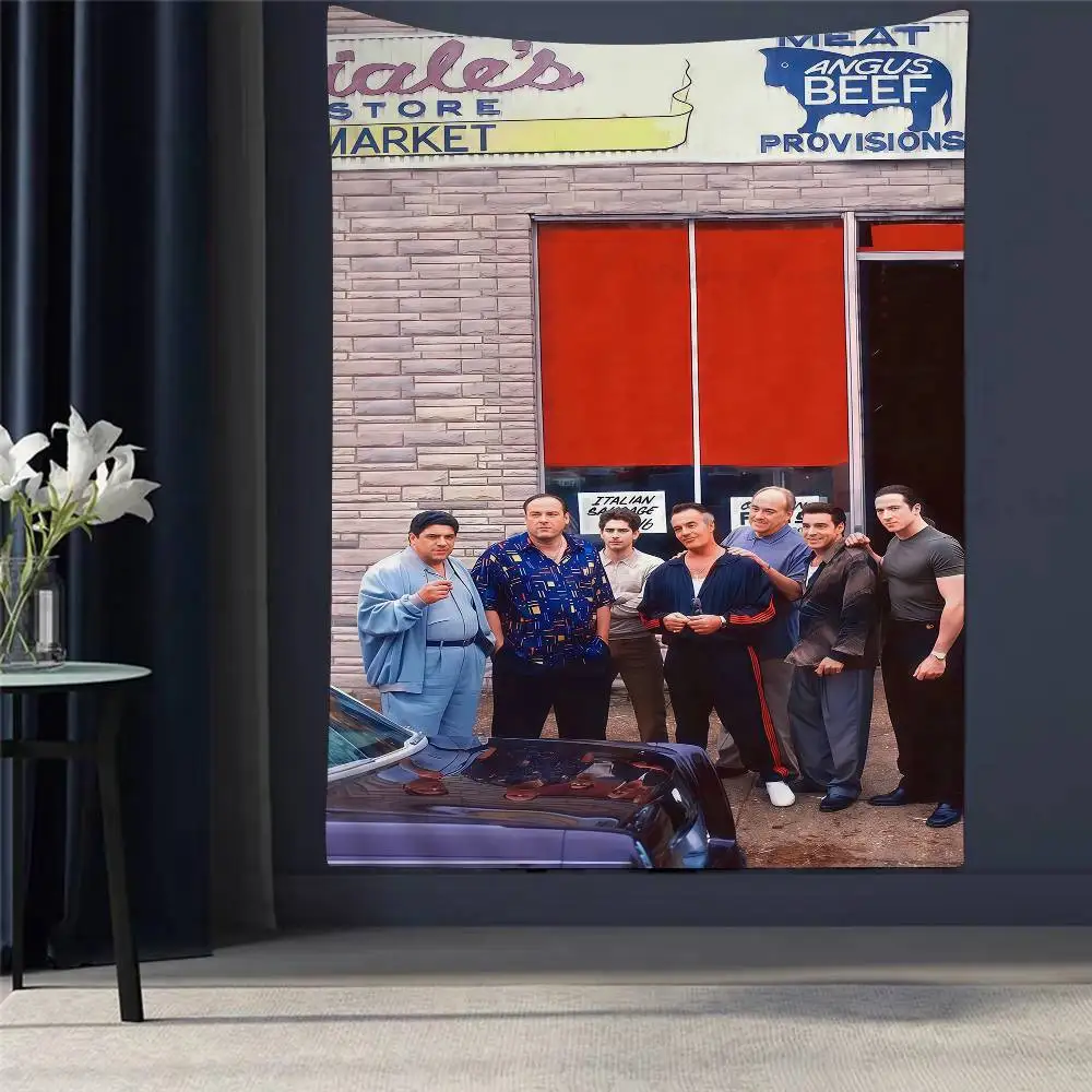 

The Sopranos Classic TV Series Anime Tapestry Hanging Tarot Hippie Wall Rugs Dorm Home Decor