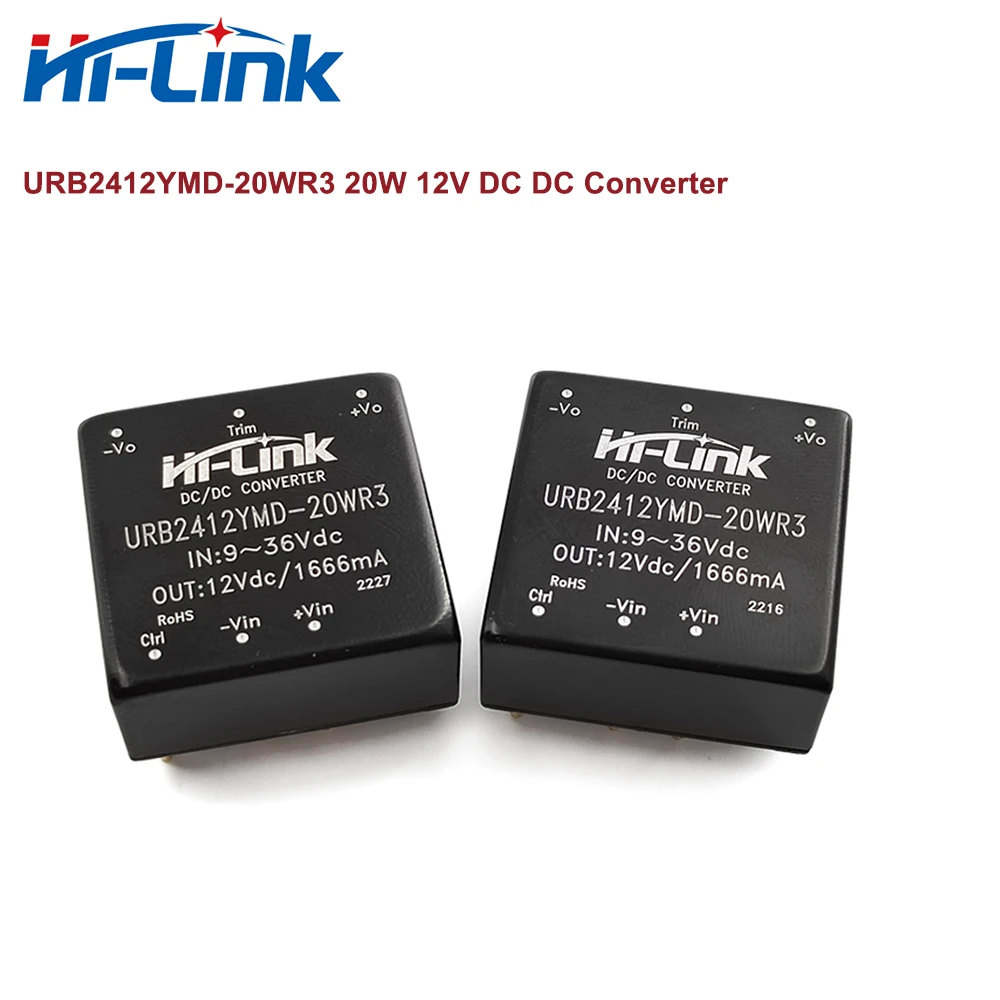 New 20W 12V HiLink URB2412YMD-20WR3 DC-DC Power Converter Supply Module 9-36Vdc