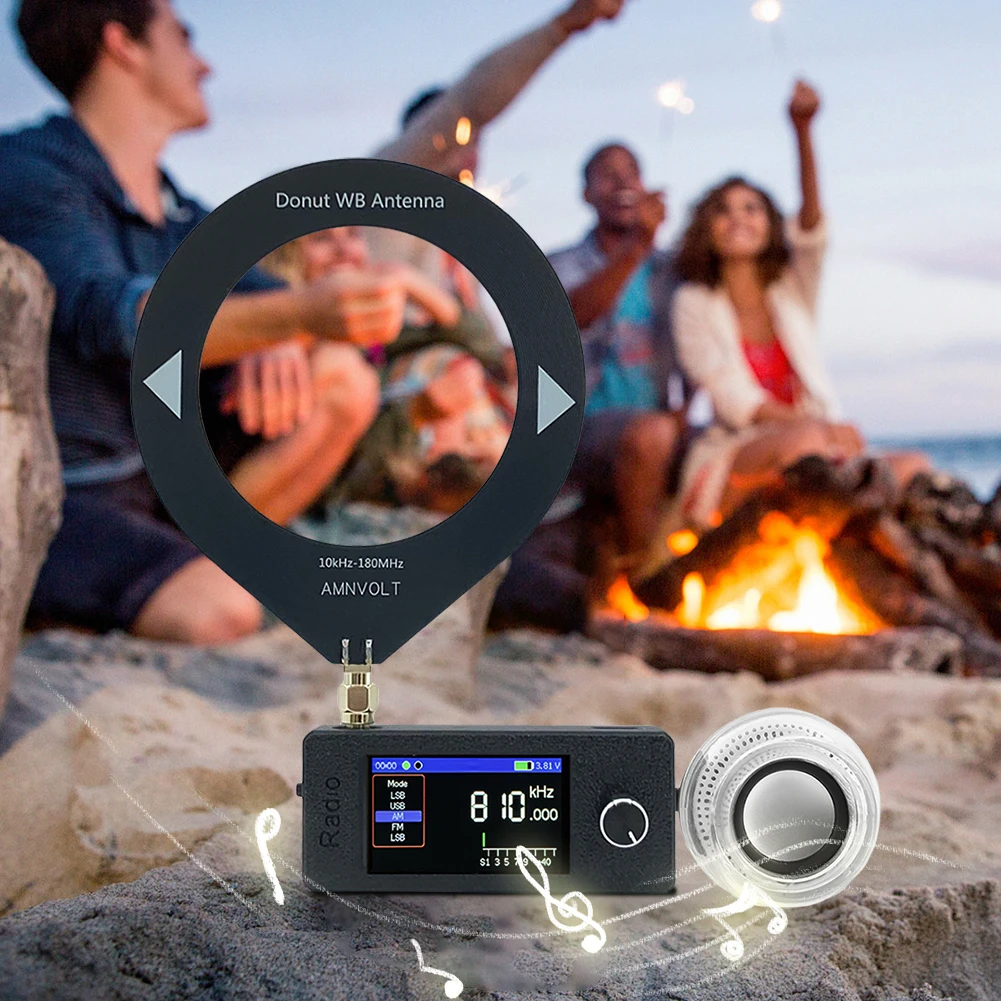 

SI4732 0.5-108mhz Portable Radio LSB USB AM FM All Band Radio Receiver with External Speaker HF SW MW VHF Radio for Home Outdoor