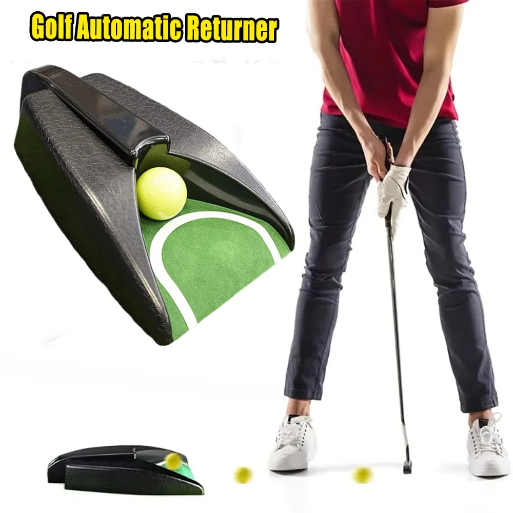 

Golf Automatic Ball Returner Putting Trainer Machine Auto Return Golf Cup Practice Aid For Indoor Outdoor Use Putting Gear