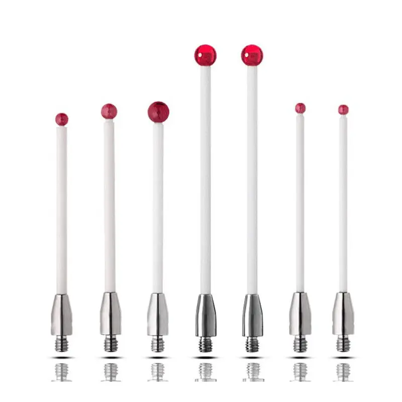 

CMM Touch Probe M3 Thread Shank Ruby Ball Tip Ceramic Stem/Extension Stem 1Pcs