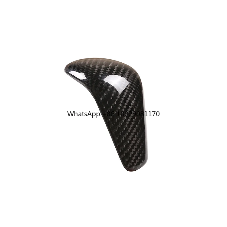 Car Interior Accessories Carbon Fiber Car Gear Shift Knob Head Sticker Cover For Audi A6L A7 Wholesale prices