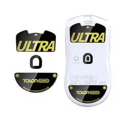 TALONGAMES Glass Mouse Feet Skates Mouse Sensor Skate Glide Pads For Razer Viper V3 Pro Rounded Curved Edges