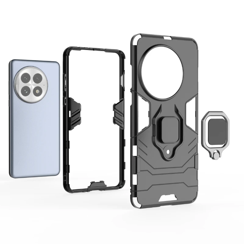 For OnePlus 13 5g Back Cover Phone Case Shockproof Armor Anti-Fall Metal Ring Holder Magnetic Protect Funda Coque Cases