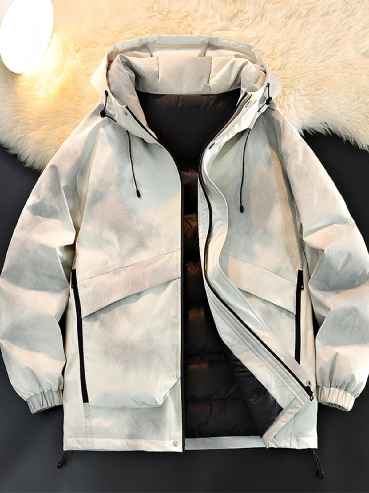 

Легкая теплая мужская пуховая куртка: модная свободная зимняя верхняя одежда для защиты от холода, трендовая молодежная зимняя одежда от известного бренда