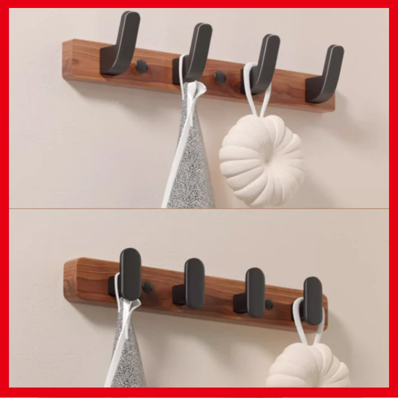 Holzhaken, Starker Wandhaken, Klebehaken, Kleiderhaken, Duschhaken, Handtuchhaken für Küche und Bad