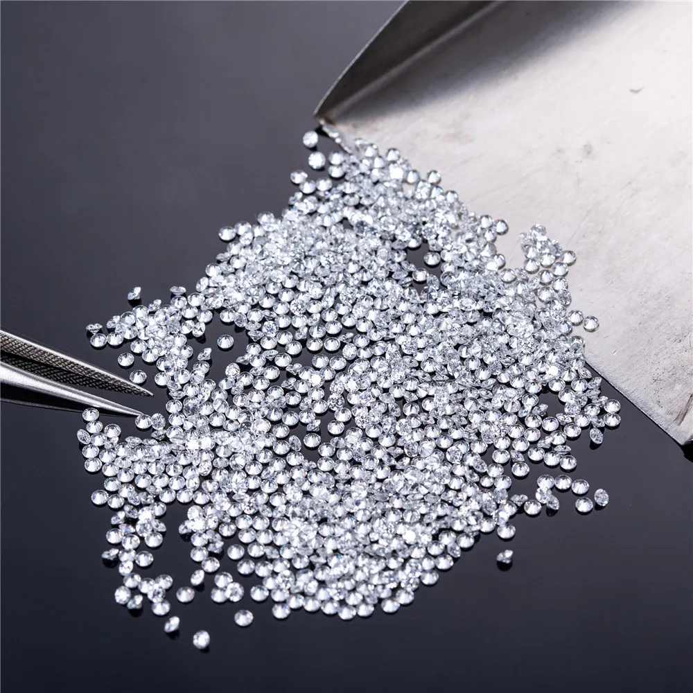 Messi Schmuck 0,9mm-3,0mm 1ct CVD Melee Laborgezüchtete Diamanten DEF VVS-VS Runder Brillantschliff Kleine Diamanten Großhandel – Detail 2