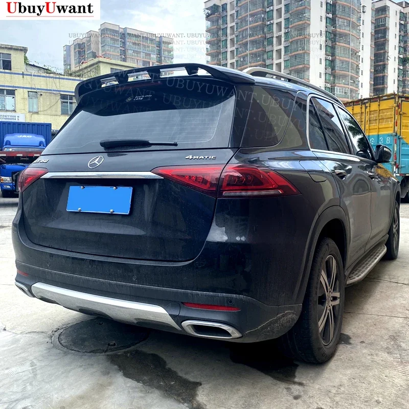 For Benz GLE SUV Spoiler W167 GLE350 Roof Real Trunk Spoiler ABS Material and Carbon Fibre Color Lacquer Spoiler 2019-2021 Year