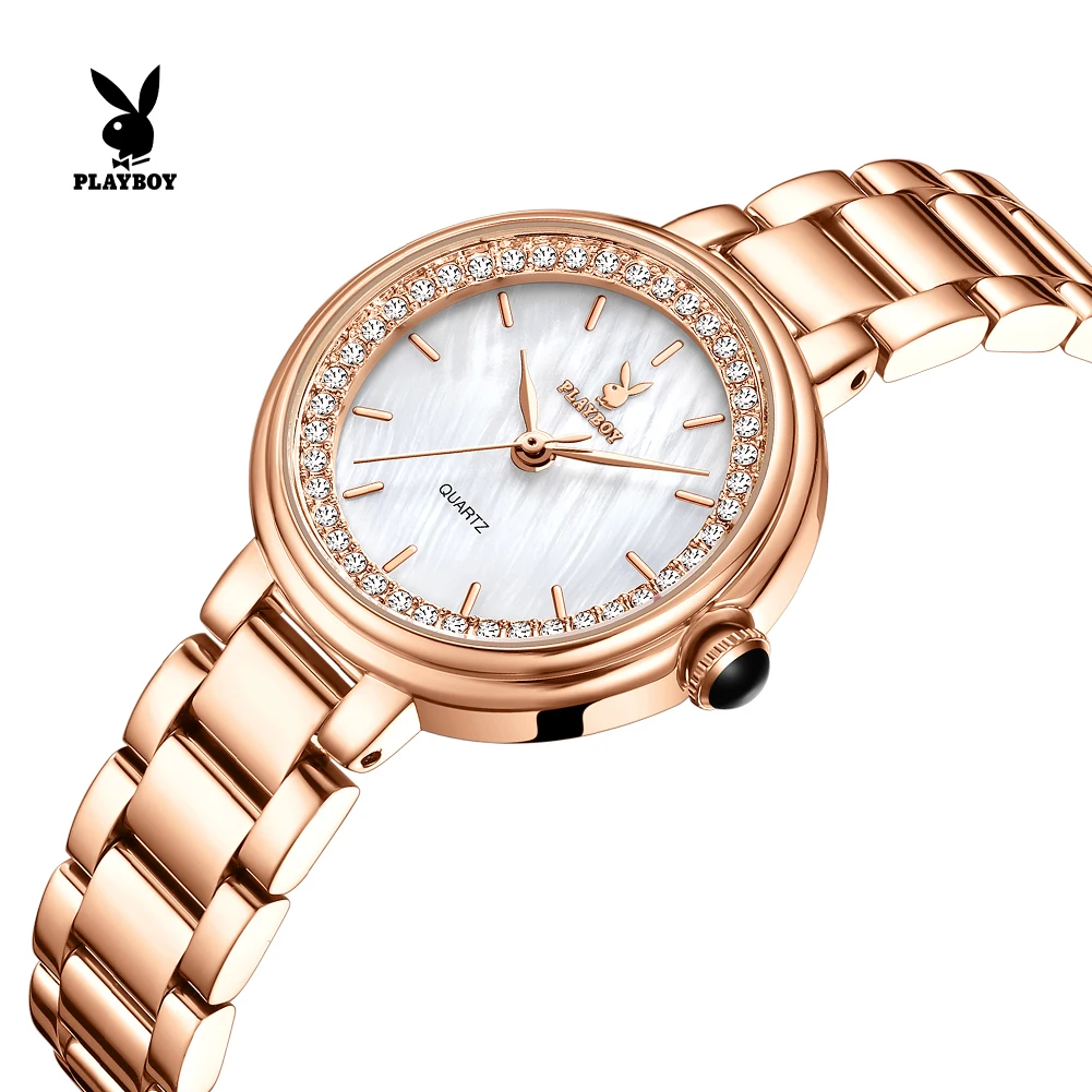 

PLAYBOY Watches for Woman Exclusive Hot Sale Original Top Luxury Quartz Women's Wrist Watches Waterproof Ladies Dress Watch 3536