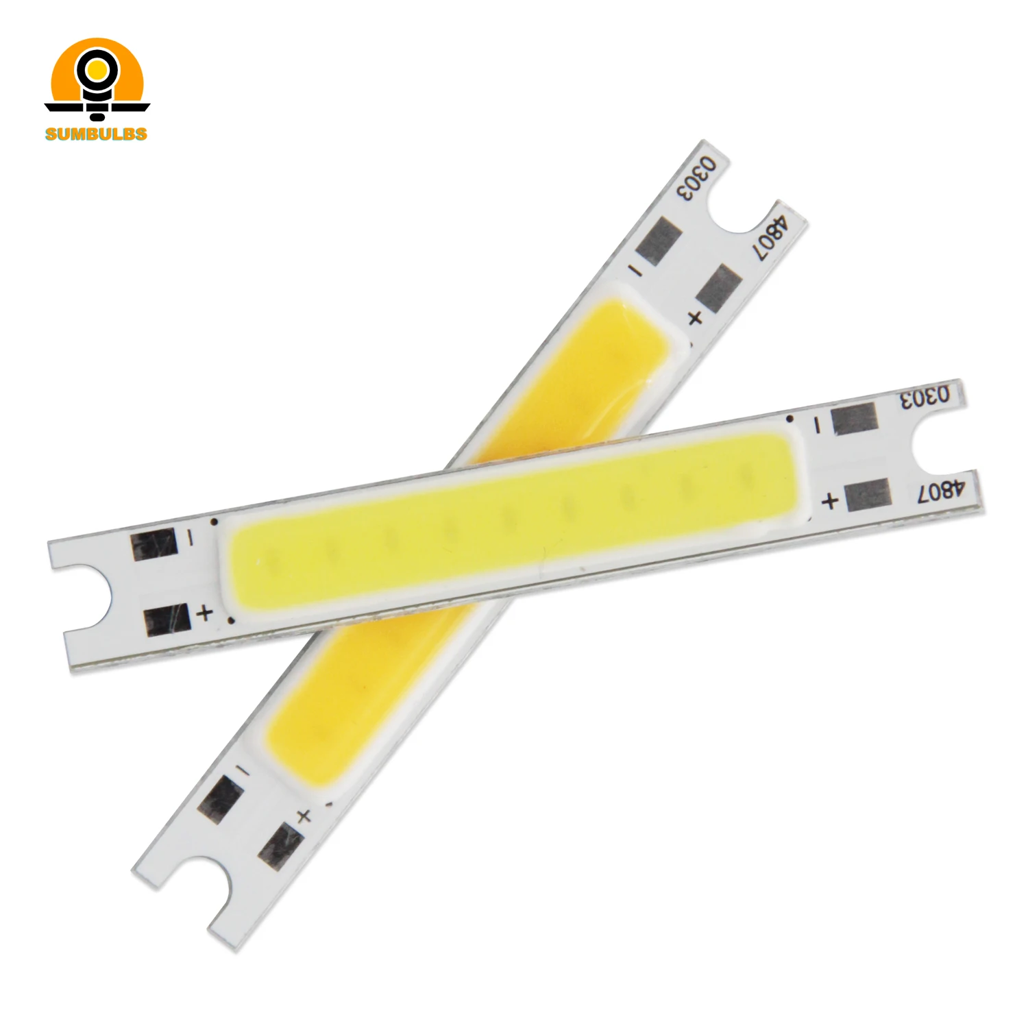 Lampa ścienna LED Źródło światła 48x7mm Mini Mały Rozmiar 3W DC 9V-11V 300mA Żarówka COB Chip na pokładzie Pasek do samodzielnej lampy stołowej na