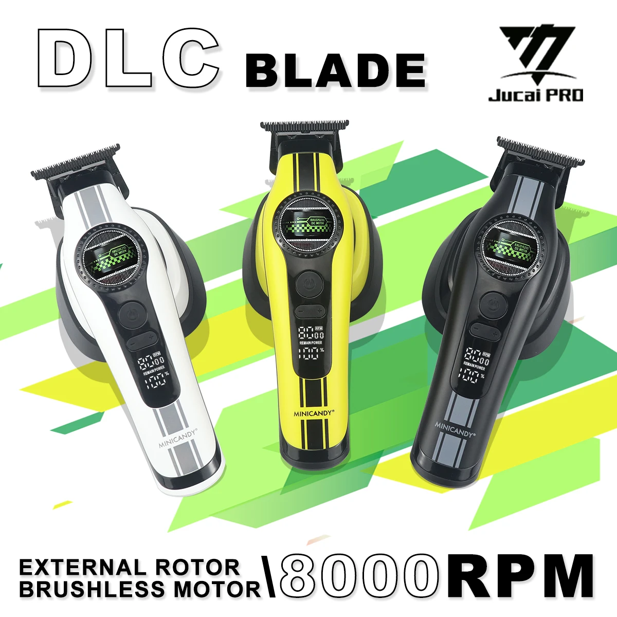 jucai-minicandy-f2-hair-trimmer-for-men-external-rotor-brushless-motor-0mm-base-charger-professional-clipper-finishing-machine