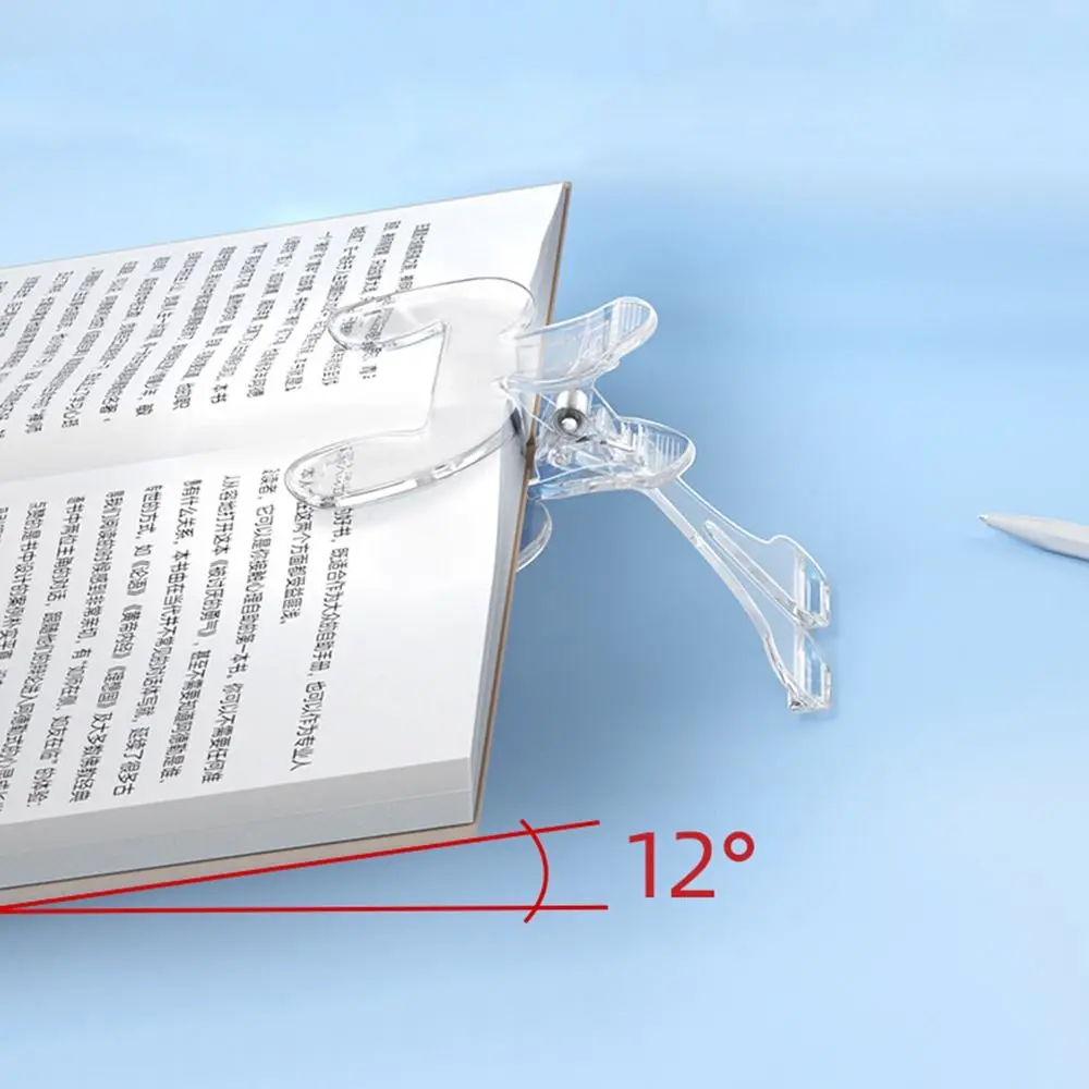 Picture 5: 12° Support Angle Reading Aid Fixed Book Clip Visible Anti-slip Reading Book Marker Clip Multi-Functional Portable
