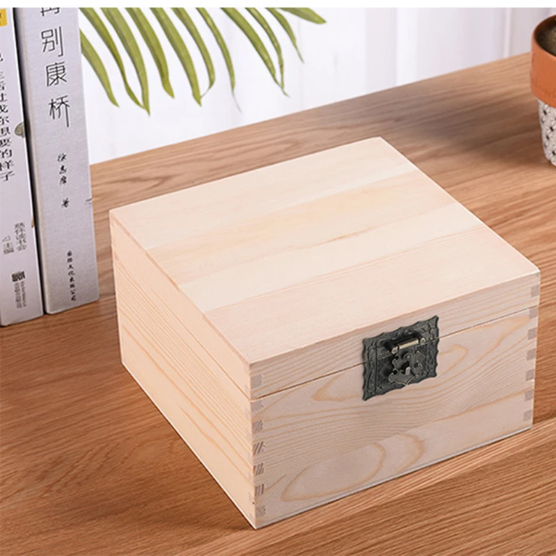 Wood Case Chest Box Rectangle Clasp Closure Hasp Latches