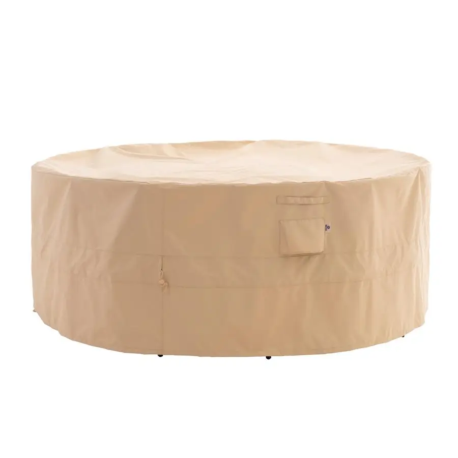 

Round Patio Furniture Cover, 72 D x 31 H, Waterproof, UV Resistant, AntiFading Outdoor Cover for Round Dining Table and Chairs S