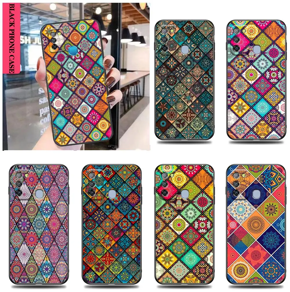 Retro Bohemian European Color Pattern Case For Infinix CAMON 19 16 ZERO X NEO 20 POVA 4 2 NOTE 12 G96 11 10 8 8I S5 Pro 5G Case