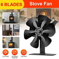 8-Blade Heat Powered Stove Fan, Eco-Friendly Wood/Log Burner Fireplace Fan for Efficient Heat Distribution