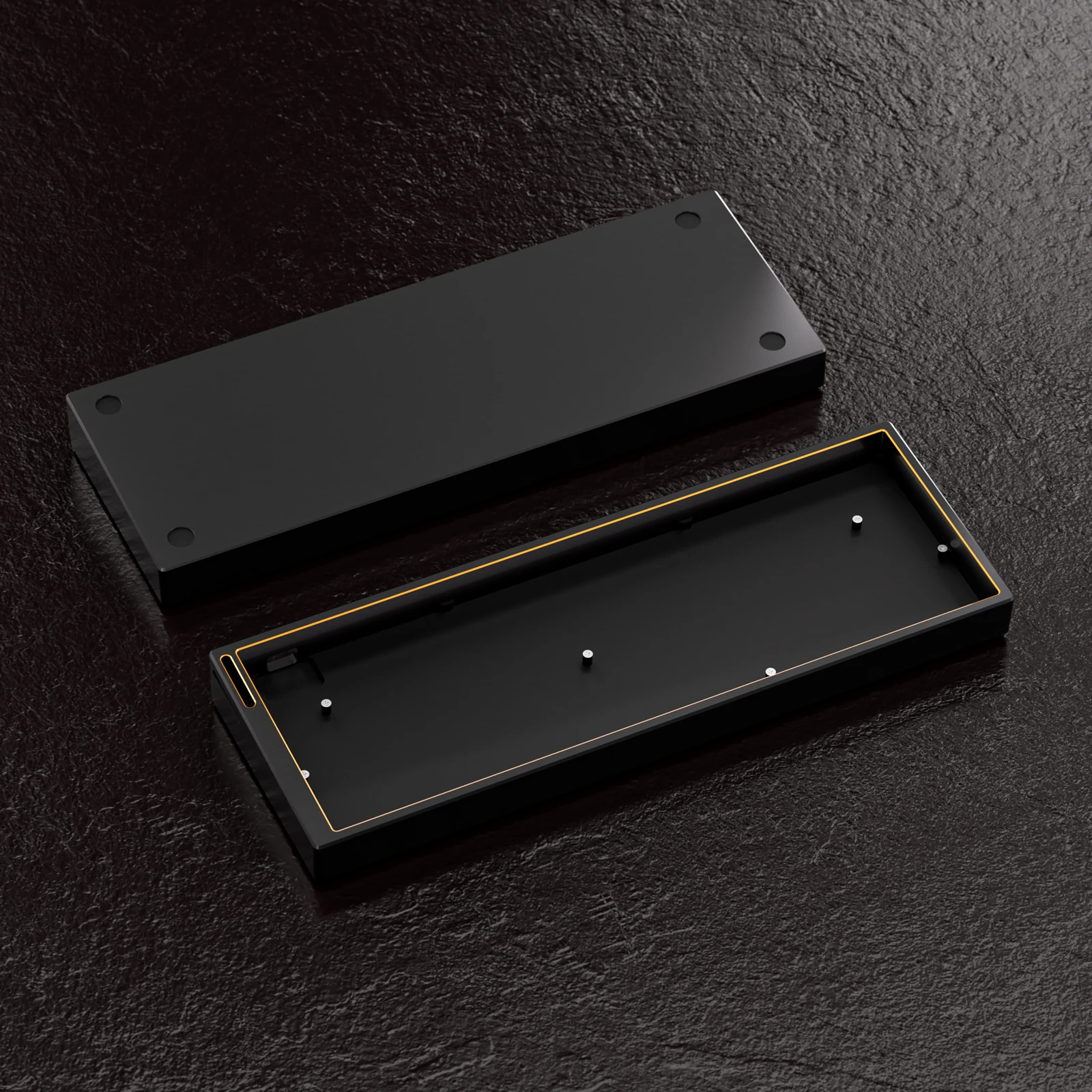 M60 Tastatur Shell Eloxiert Rot Gaming Benutzerdefinierte Aluminium Legierung Shell Magnetische Schalter PCB Wooting M6lite Mechanische Tastatur Shell