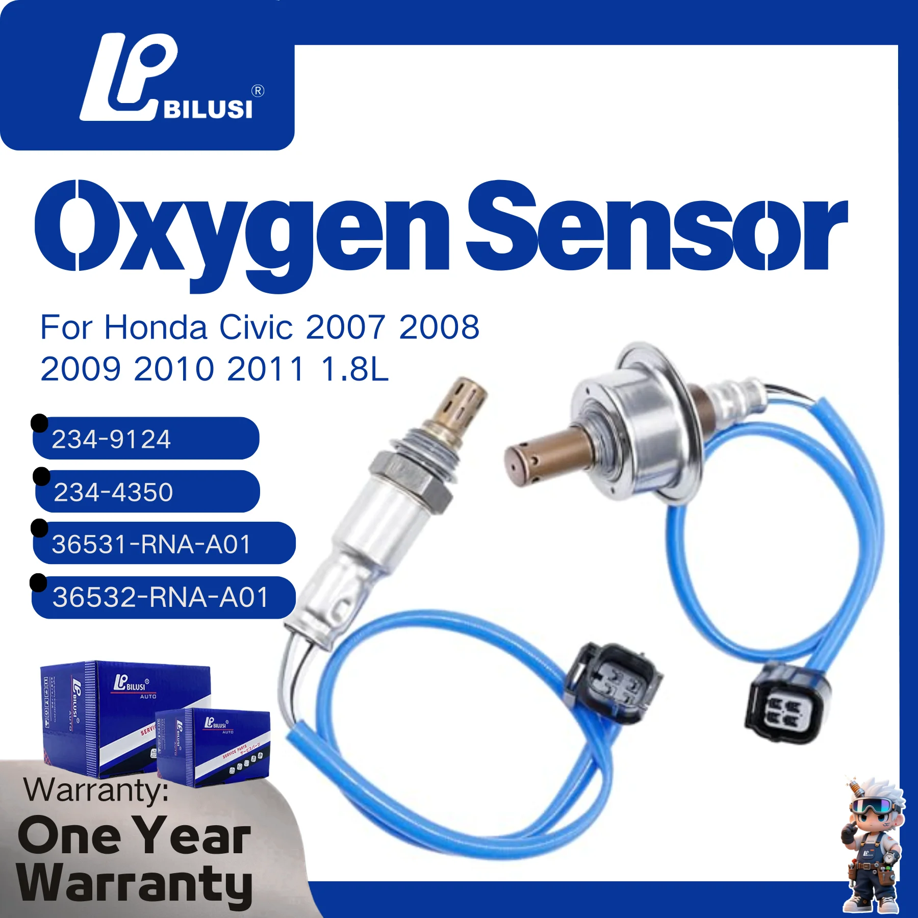 

Датчик кислорода (лямбда-зонд) передний/задний для Honda Civic 2007-2011 1.8L 234-9124 234-4350 6531-RNA-J01 36532-RNA-A01