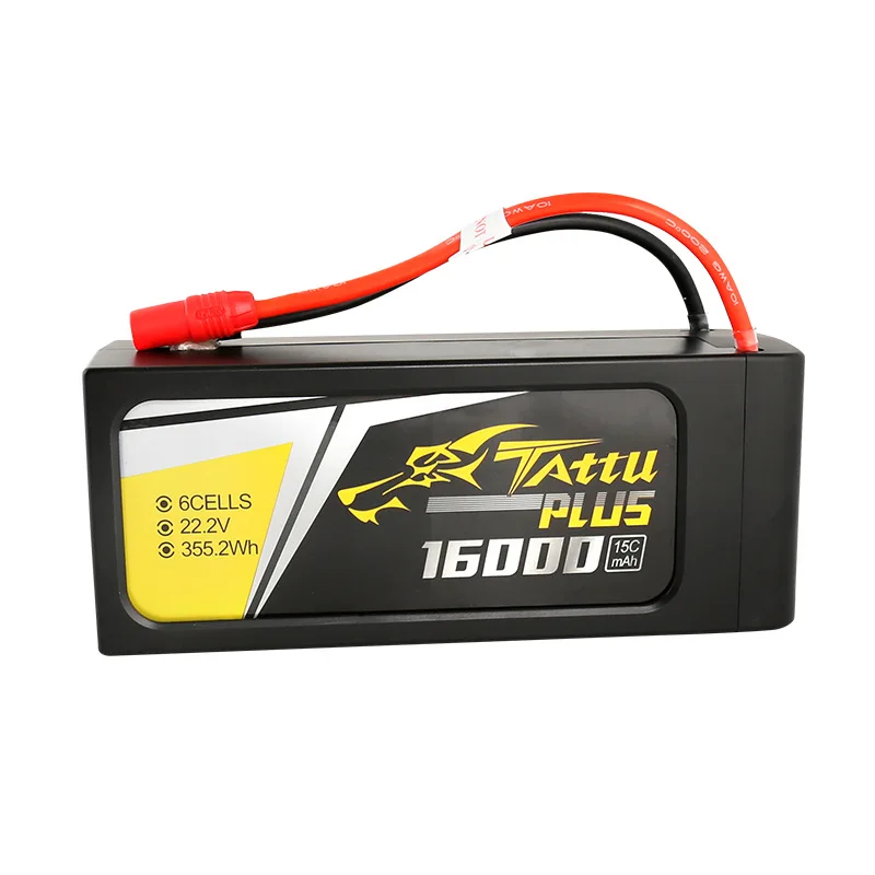 

TATTU PLUS 16000mAh 22.2V 6S 15C intelligent LiPO Battery Big Load Rechargeable Lithium Battery for agricultural drone