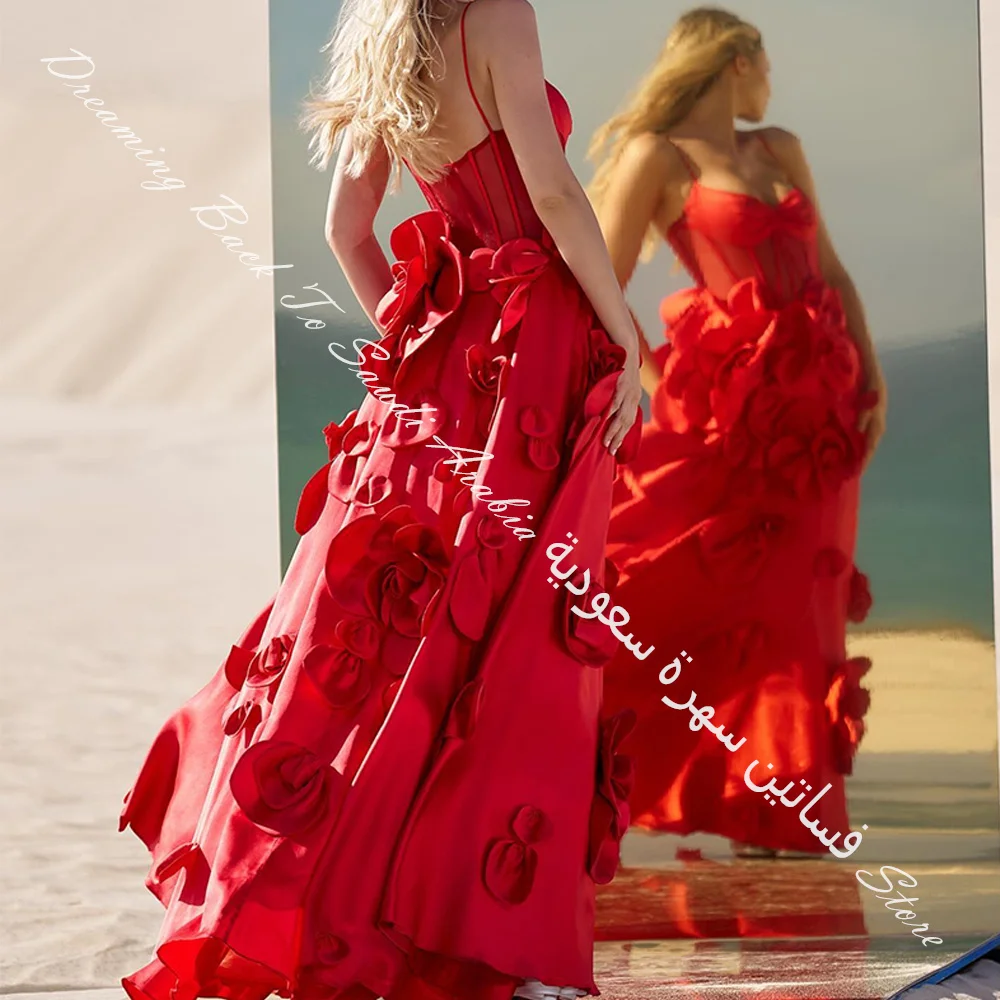 Maßgeschneidertes, modisches, trägerloses Jersey-Spaghettiträger, ärmelloses, gerades Abendkleid, Falten, Blumen, einfarbig, bodenlang