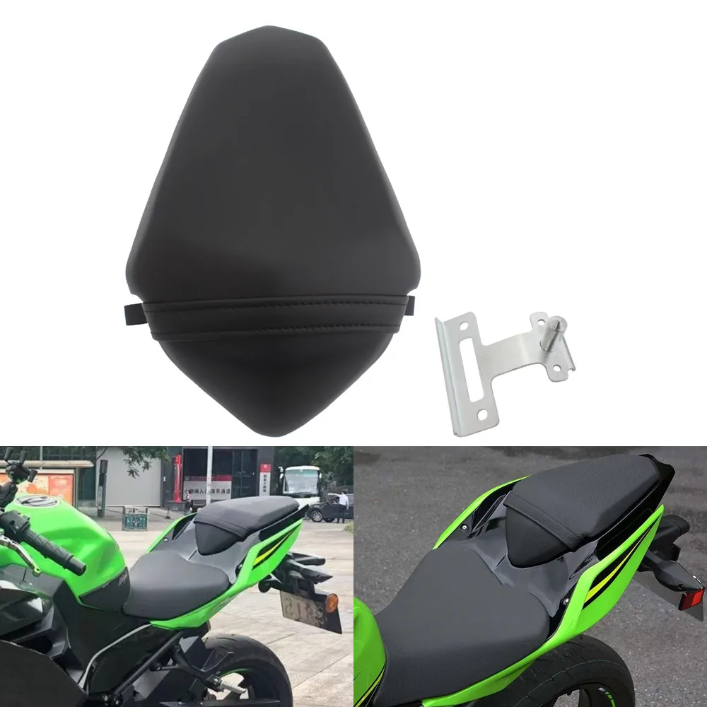 

Аксессуар для мотоцикла, черная подушка заднего пассажирского сиденья для Kawasaki Ninja 400 EX400 Z400 2018 2019 2020 2021 2022 2023