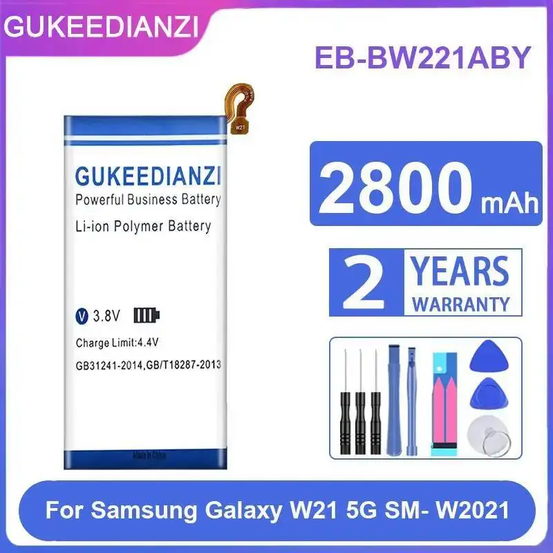 

EB-BW221ABY Аккумулятор мобильного телефона для Samsung Galaxy W21 5G SM-W2021, долговечная производительность, 2800 мАч