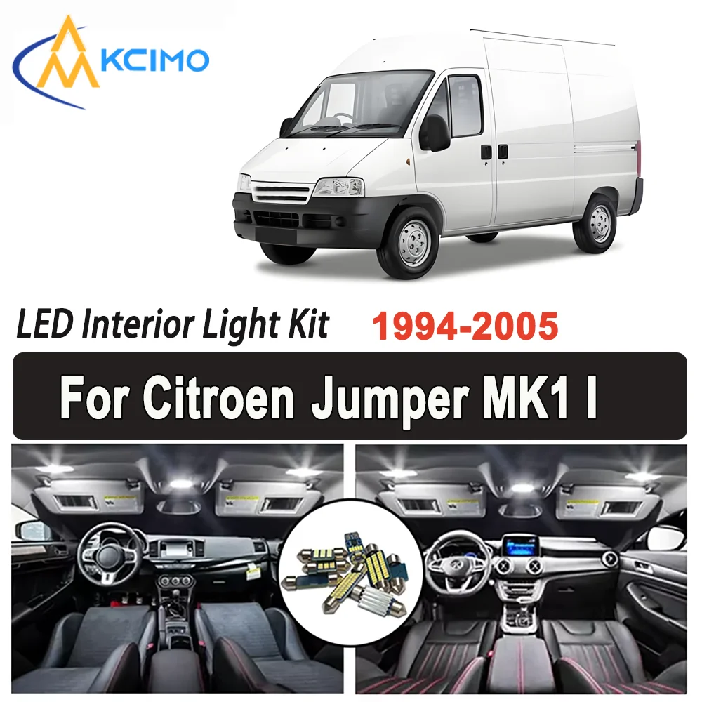 

Kcimo LED For Citroen Jumper MK1 I (1994-2005) Premium Bright LED Interior Dome Map Trunk Light Kit Car Led Lamps New Car LED