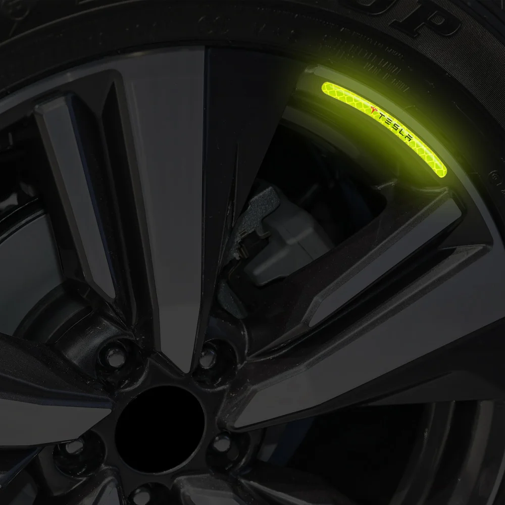 5/10/20 قطعة عجلة السيارة العاكسة حافة ملصقات شرائط الشريط السيارات الديكور ل تسلا نموذج 3 Y S X رودستر Cybertruck Juguete WYE #5