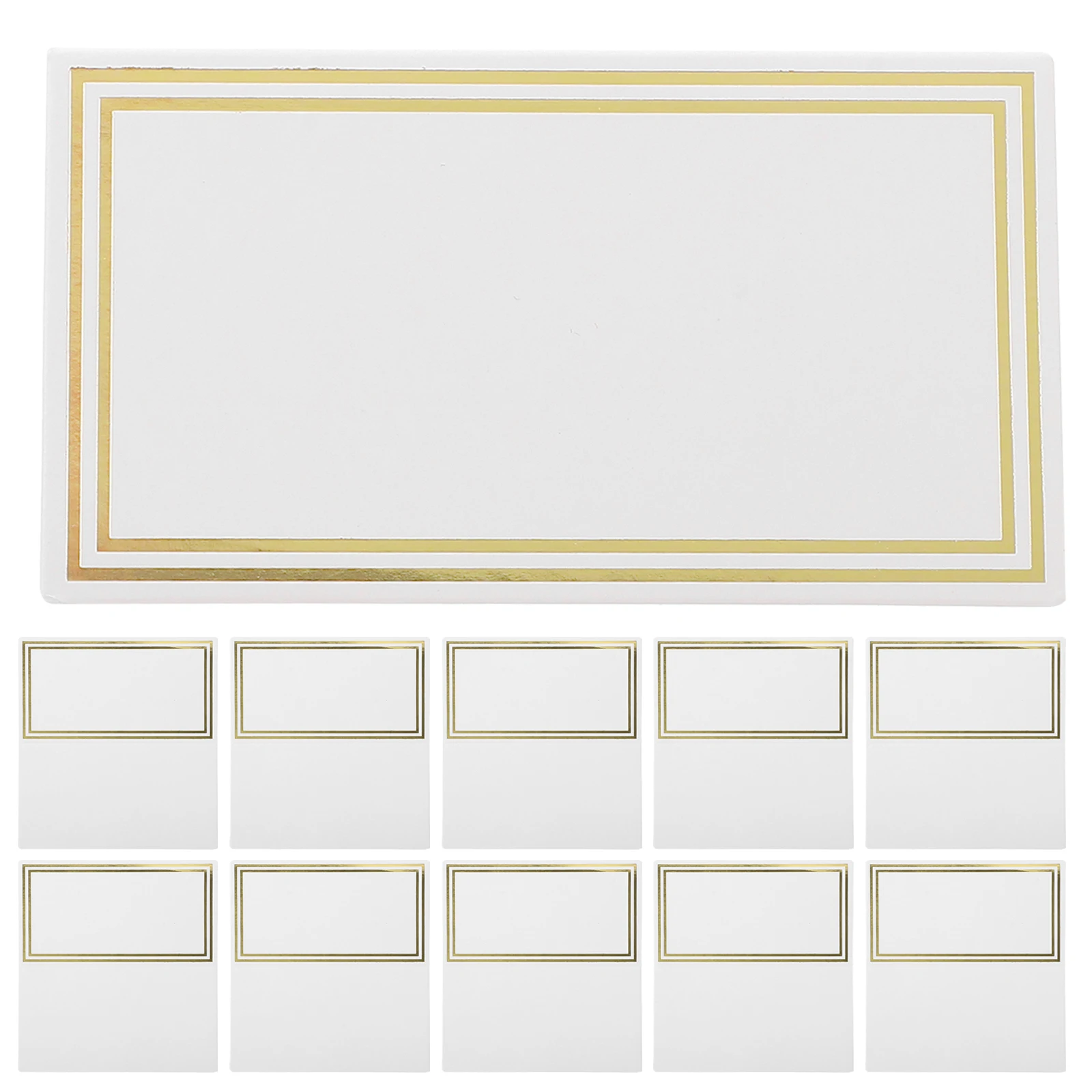 

50Pcs Glamour Rectangular Wedding Place Cards Easy to Write Foldable Table Number Signs for Banquets and Special Occasions