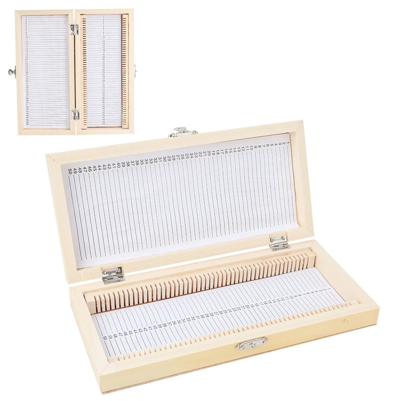 Specimens Slide Box Biology Glass Prepared Microscope Slides Specimens Wooden Slide Storage Box Case Microscope Slide Box