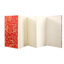 Half ripe Xuan Paper Folding Booklet Retro Blank Rice Paper Book Chinese Calligraphy Painting Creation Rice Papier Drawing Paper
