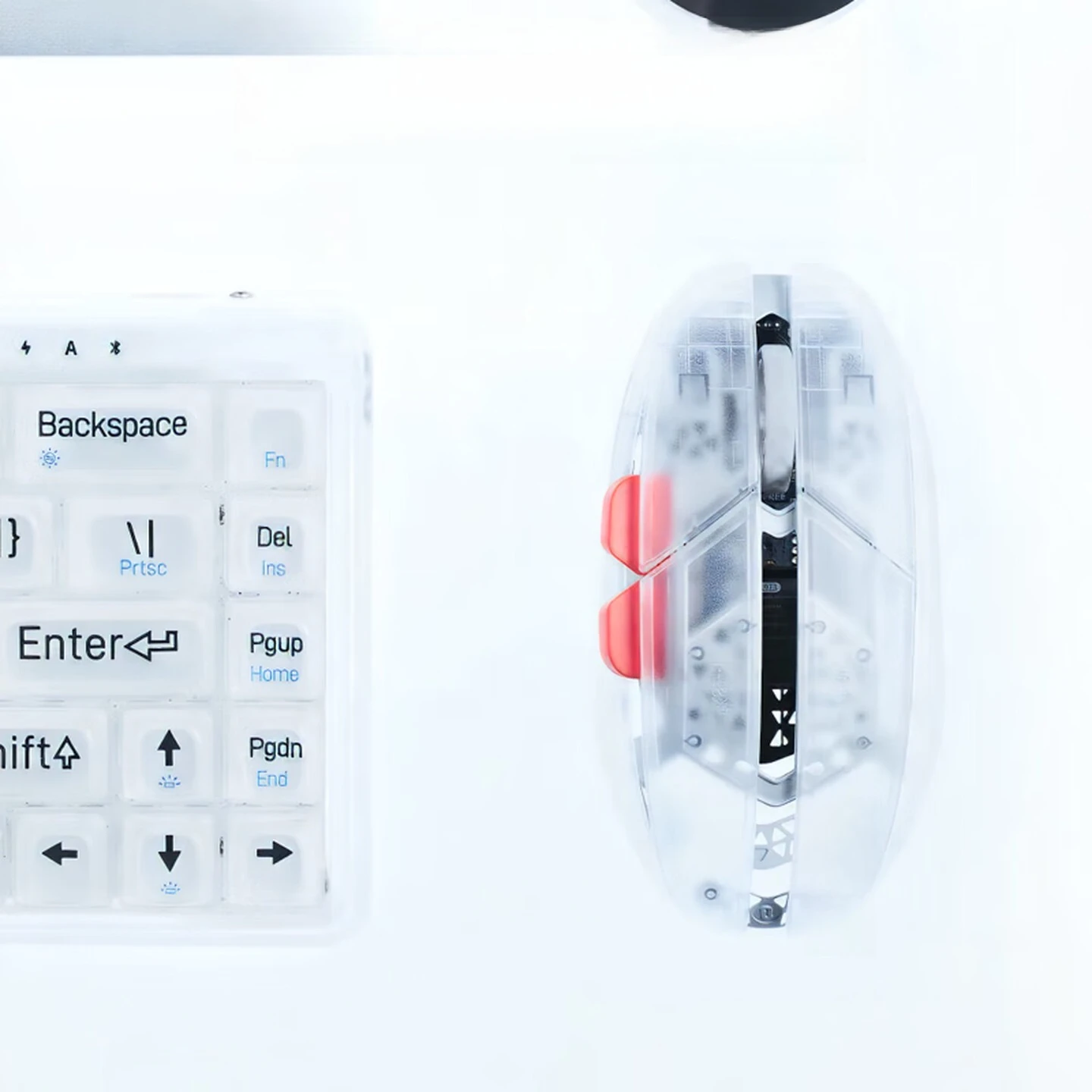 Transparent mechanical keyboard dual-mode wireless customized keyboard, pluggable shaft jellyfish shaft suitable for office game