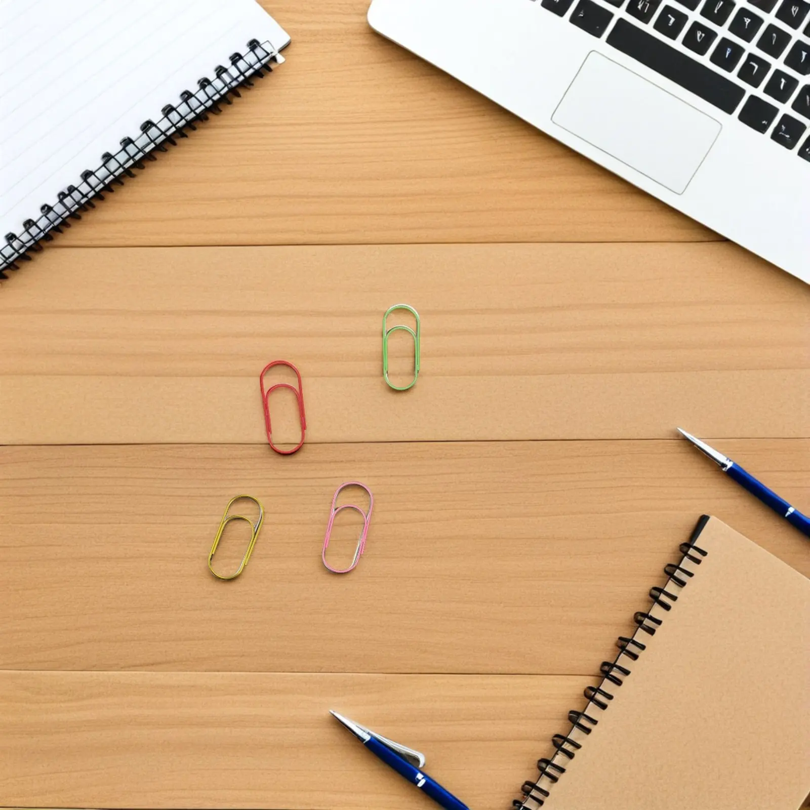 

80Pcs Jumbo Colored Paperclips 50Mm Metal Wire Binder Clips Heavy Duty Paper Clamps Document Sorting Office Organizers