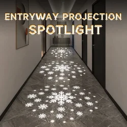 Nordic Home Improvement Recessed Embedded Spotlight Ceiling Light Projection Snow Star Pattern Home Exposed Corridor Downlight