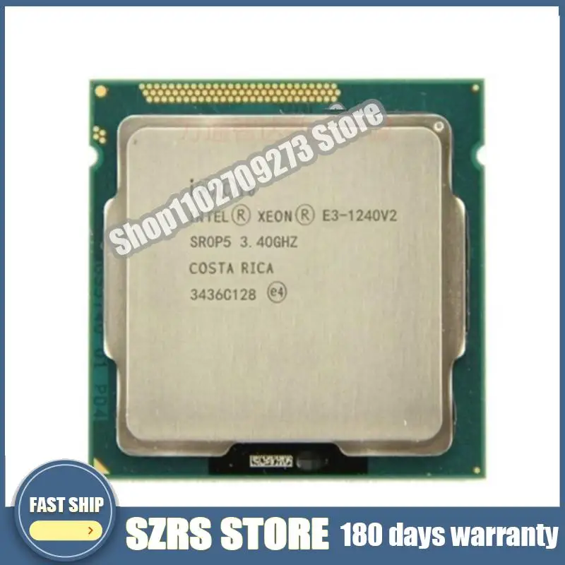 Processeur Int@l Xeon E3 1240 V2 d'occasion, cache 8M, 3.40 GHz, SR0P5, LGA 1155, 1240-V2 test ok