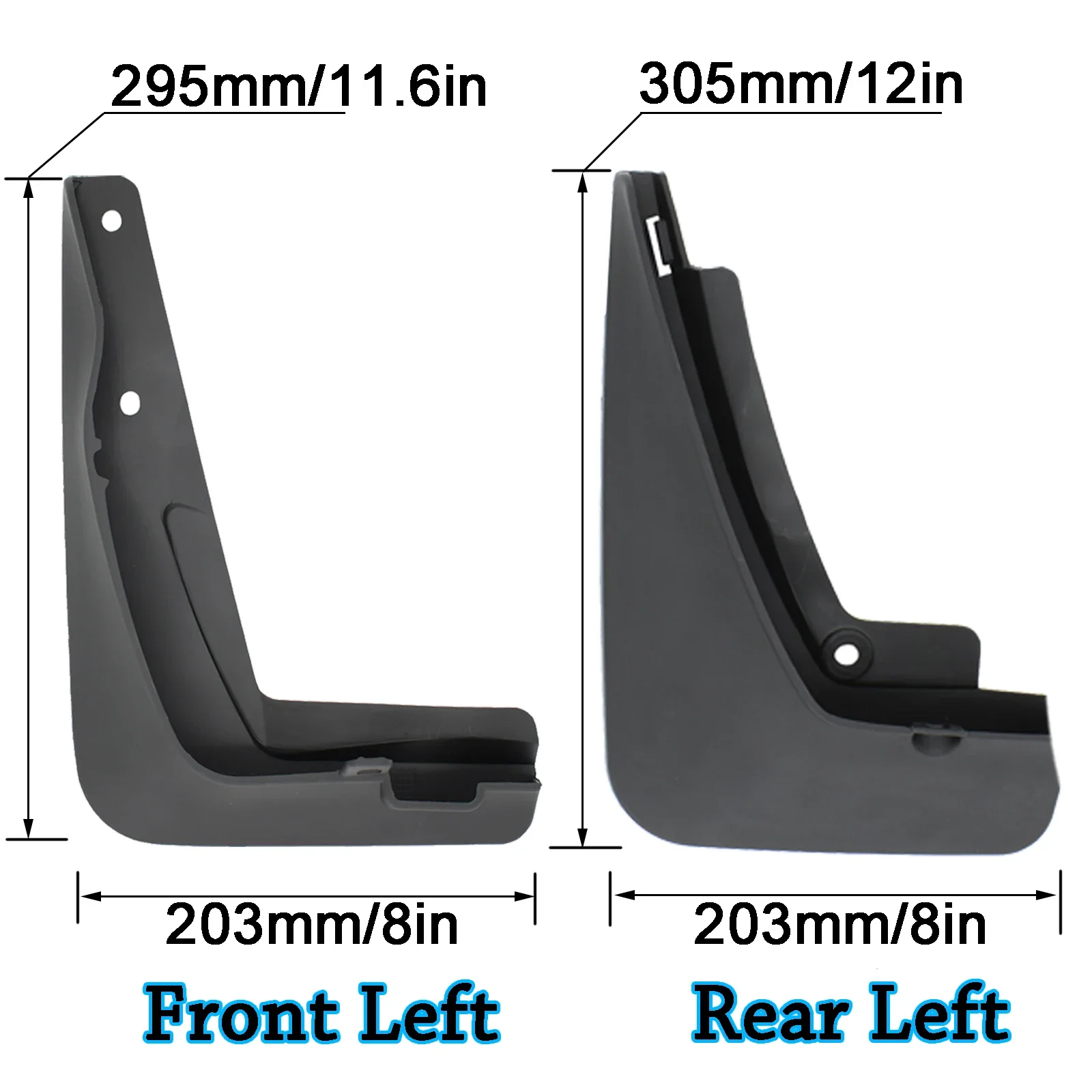 4Pcs Front Rear Mud Flaps Splash Guards Fender Mudguards for BMW 3 Series E46 1997-2006 Mudflaps 1998 1999 2000 01 02 03 04 05