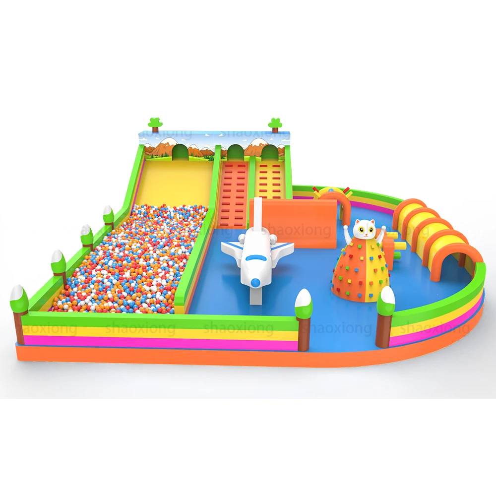 Customized Giant Inflatable Jumping Playground Inflatable Sport Game Bouncy Castle Fun City
