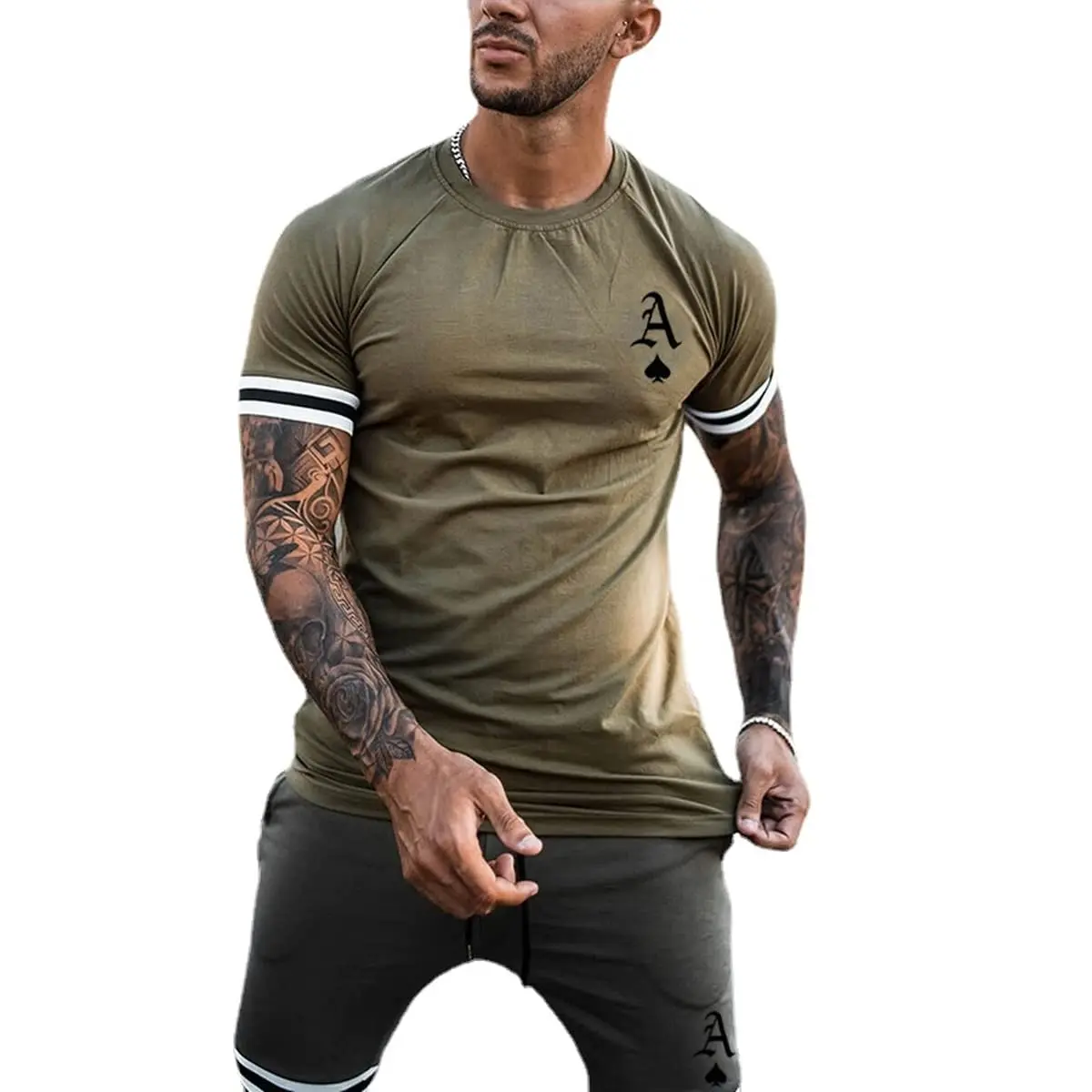 

2025 Summer New Men's Shorts Set 2-piece Summer Clothing Sportswear Short Sleeve Shorts Lightweight Breathable Non stuffy Summer