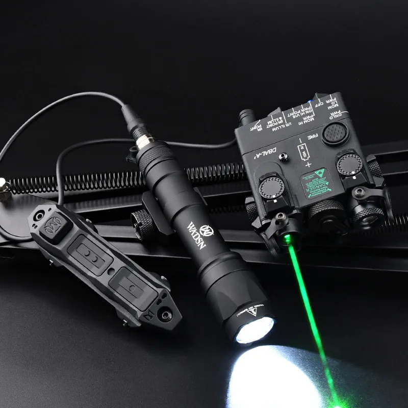 

WADSN Airsoft DBAL-A2 Red Green Blue Dot IR Laser Sight Surefir M600 M300 Weapon Light DBAL PEQ15 Aiming Rifle Strobe Flashlight