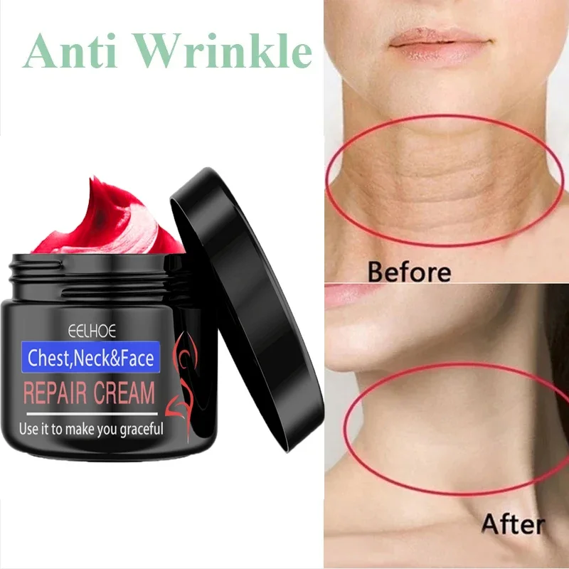 Anti Wrinkle Neck Cream Face Tightening Firming Anti-aging Whitening Moisturizing Serum Lighten Neck Fine Line Skin Care Product