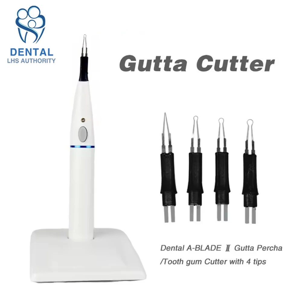 4 Tips Tooth Gum Cutter Oral Dental Gutta Percha Endo Gutta Cutter Gutta Percha Dissolved Breaker Cutter Tooth Whitening