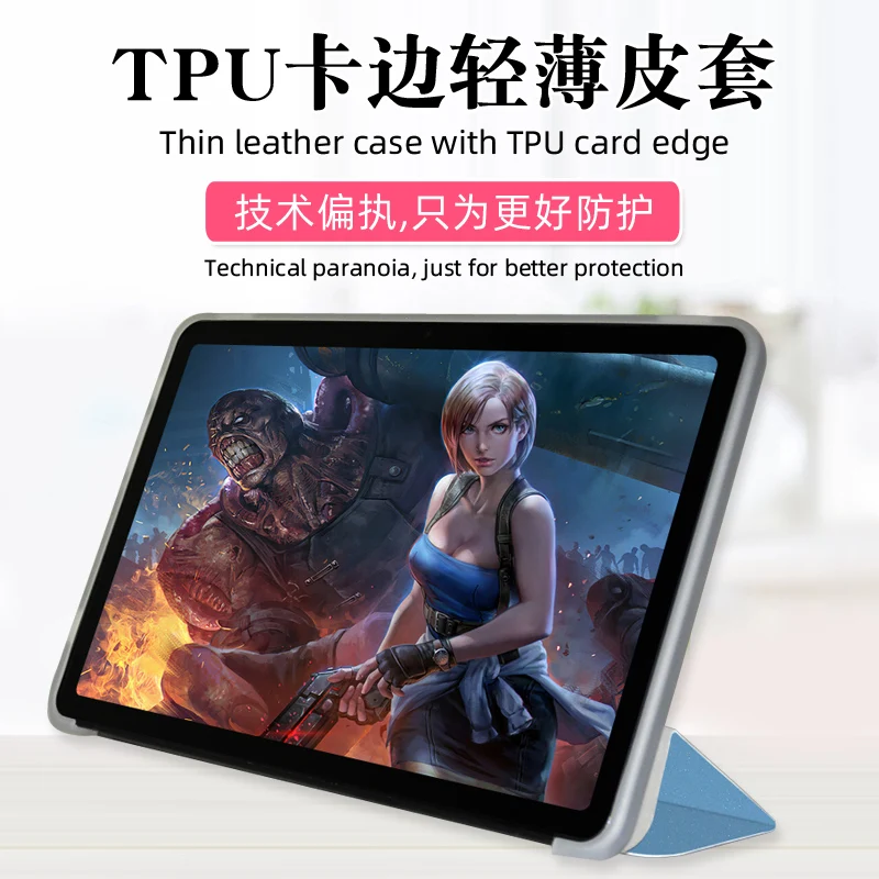 Capa TPU Soft Shell para Tablet Teclast T40S, Stand Case, 10,4"