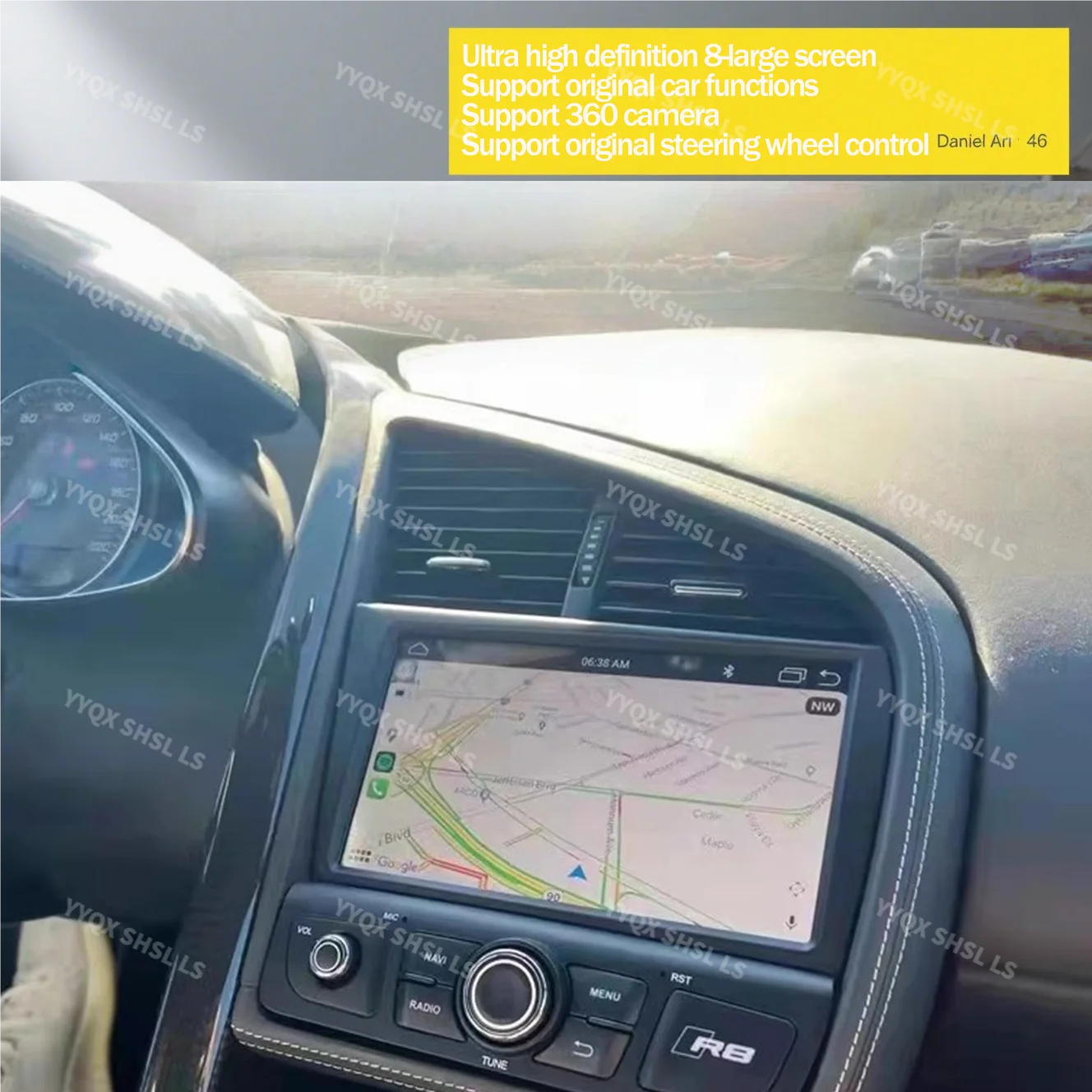 

Android Big Boy Toy For Audi R8 Spyder Tony Stark Car GPS Navigation Auto Stereo Head Unit Multimedia Player Radio Tape Recorder