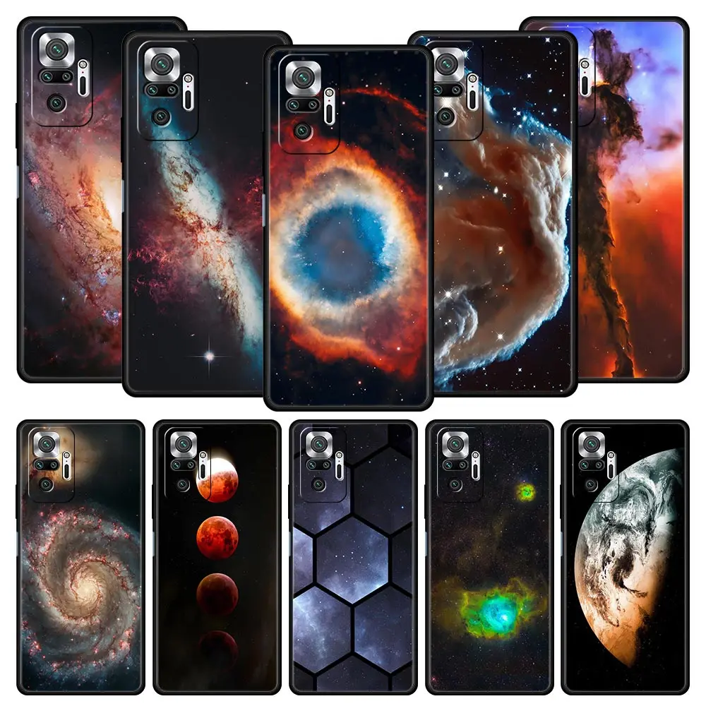 Чехол для телефона Xiaomi Redmi Note 15 14 13 12 Pro Plus 5G 10 11 4G 14C 13C 12C 10C, мягкий чехол с изображением звездного неба, Вселенной, планет