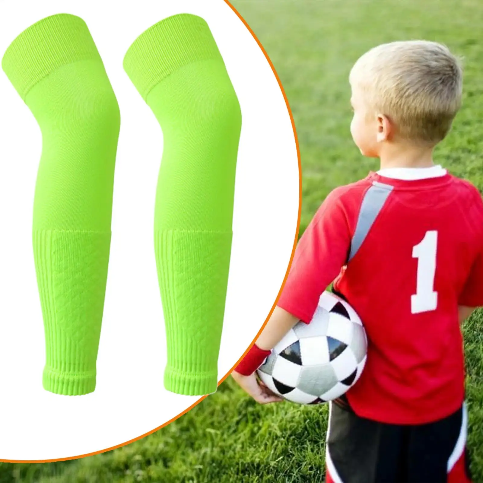 جوارب البيسبول للأطفال الصغار/الشباب الكبار جوارب البيسبول تنفس الرطوبة فتل واقية لكرة القدم والعتاد الرياضة الحرس ل