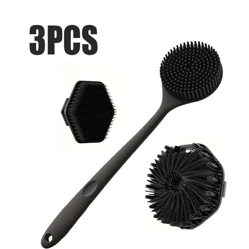 

Силиконовая очищающая щетка из 3 предметов, силиконовая мини-машинка для глубокого очищения лица, массажная очищающая щетка для бритья, мужская машина для мытья лица