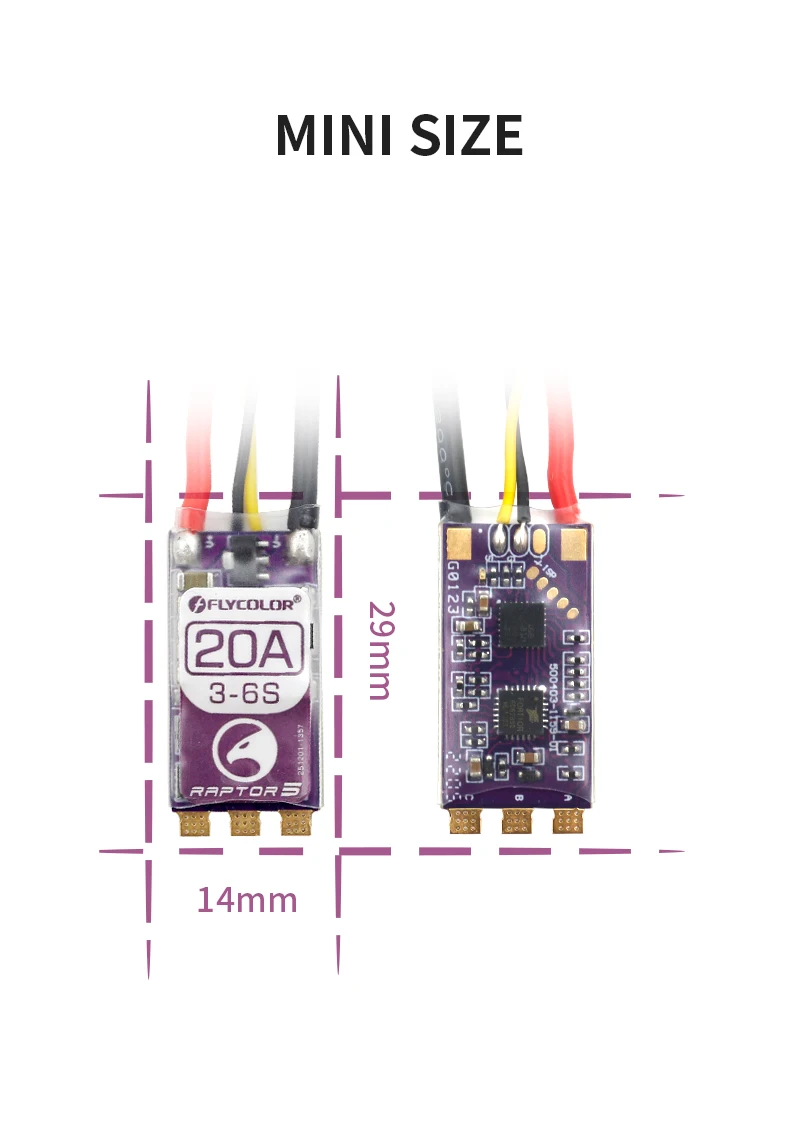 RAPTOR5 20A/35A/45A/50A BLHeli-32 RC ESC 3-6S bezszczotkowy regulator prędkości 32Bit G701 PWM 128K dla RC FPV Racing Drone Quadcopter