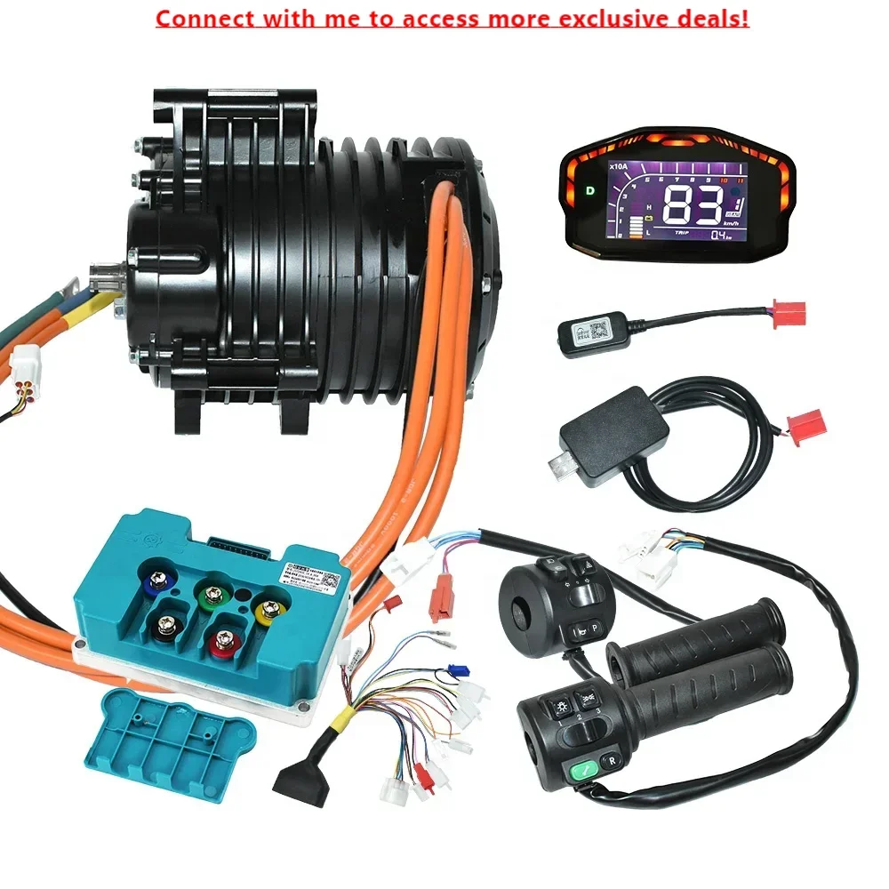

Best Motorcycle Powerful Mid Drive 3000w Electric Motorbike Motor 72volt E-motorcycle Conversion Kit With Fardriver Controller